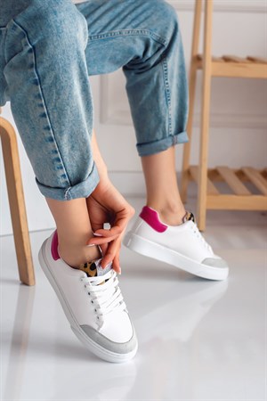 Tasha Beyaz Pembe Kadın Sneaker